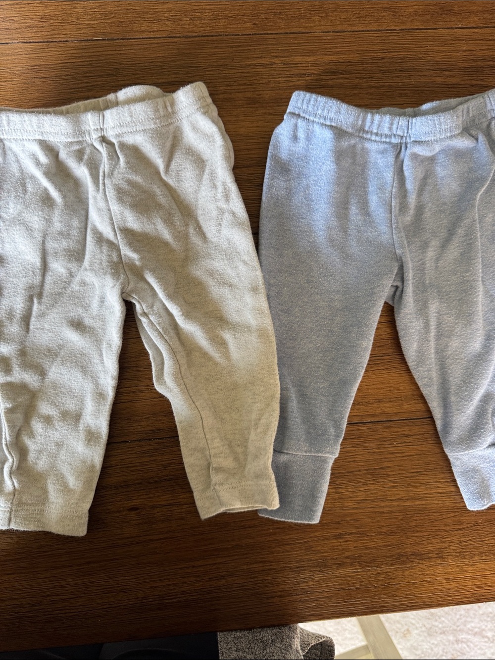 Kids Cozy Jogger Pants - gray and Light Blue